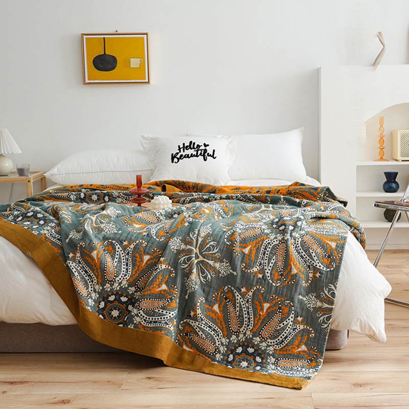 Cotton Quilt | Double-Sided Floral Design | Soft & Breathable | All-Season Comfort