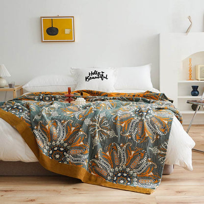 Cotton Quilt | Double-Sided Floral Design | Soft & Breathable | All-Season Comfort