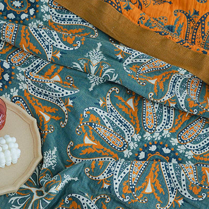 Cotton Quilt | Double-Sided Floral Design | Soft & Breathable | All-Season Comfort