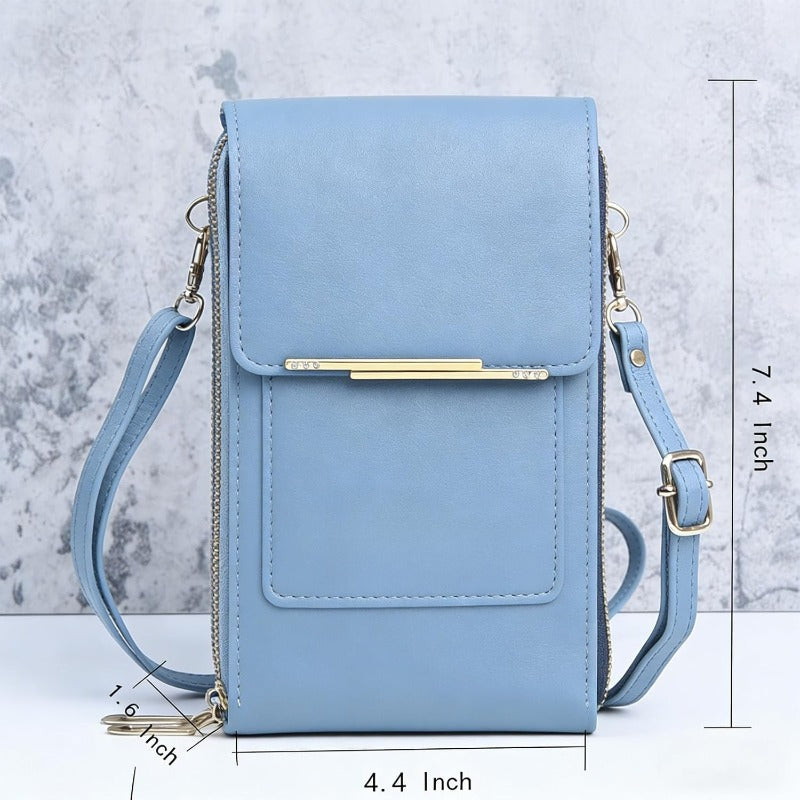 Crossbody Phone Bag | RFID Blocking & Waterproof Pocket | Fits 6.7" Phones