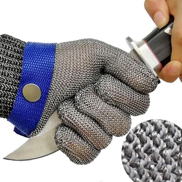 Cut-Resistant Work Gloves | Superior Cut Protection | Stainless Steel Mesh | Comfortable Fit