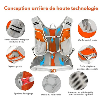 Cycling Backpack | Integrated Hydration | 2L Bladder Compatible | Ultralight Breathable Design