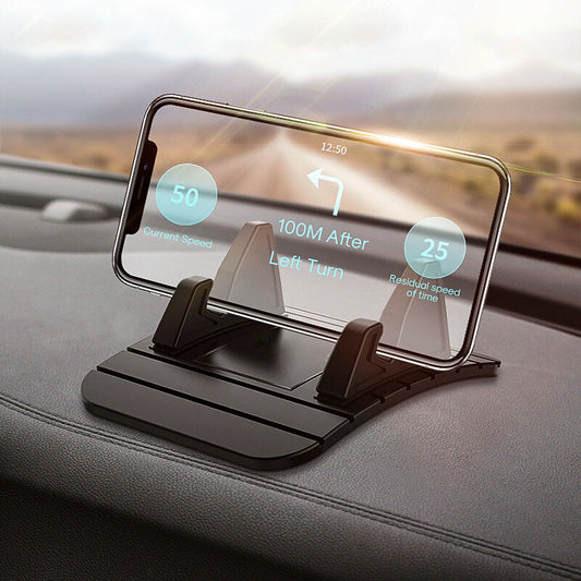Dashboard Phone Mount | Non-Slip Silicone Suction | Portable Stand