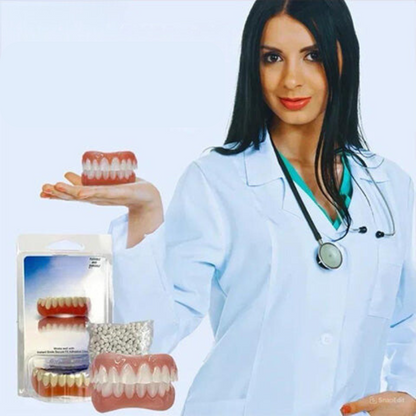 Denture Set | Biocompatible Silicone Prosthesis | Natural-Looking Teeth | Comfortable Fit