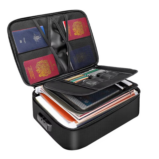 Document Organizer Bag | Fireproof & Waterproof | Fits US Letter