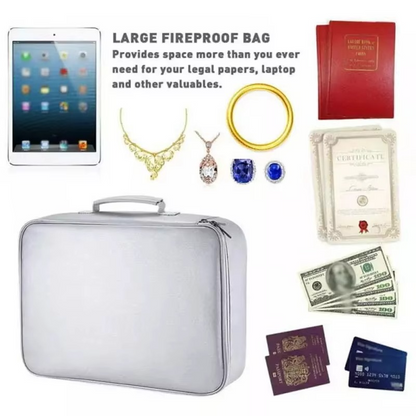 Document Organizer Bag | Fireproof & Waterproof | Fits US Letter
