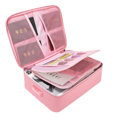 Document Organizer Bag | Fireproof & Waterproof | Fits US Letter