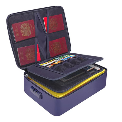 Document Organizer Bag | Fireproof & Waterproof | Fits US Letter