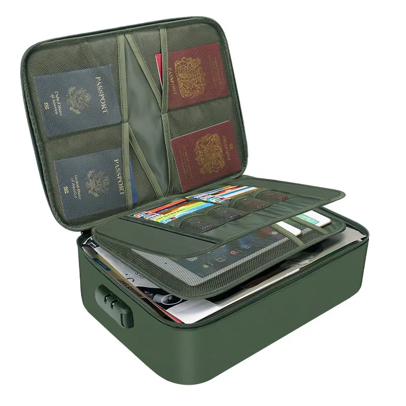 Document Organizer Bag | Fireproof & Waterproof | Fits US Letter