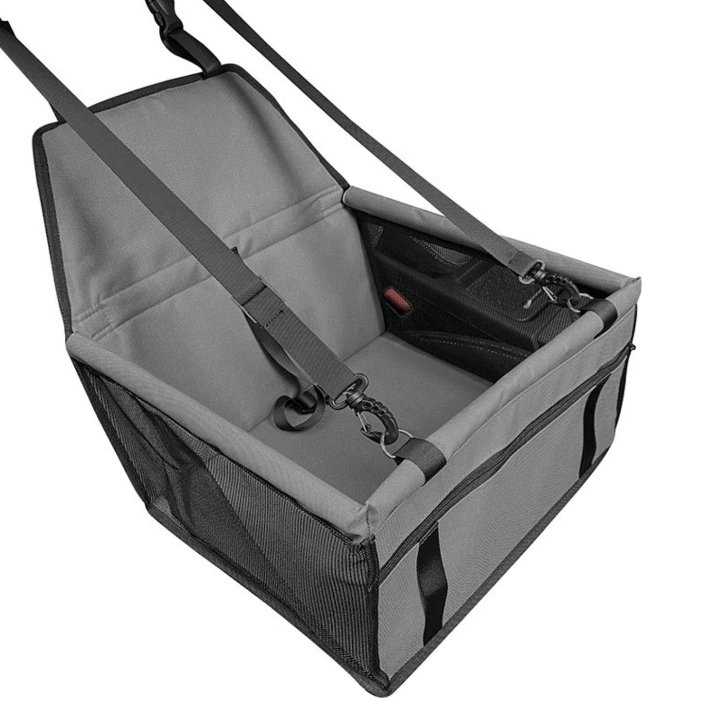 Dog Car Seat | Elevated Booster Seat for Small to Medium Dogs | Waterproof Fabric & Anti-Slip Base