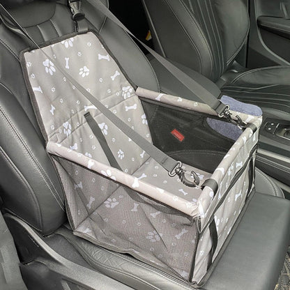 Dog Car Seat | Elevated Booster Seat for Small to Medium Dogs | Waterproof Fabric & Anti-Slip Base