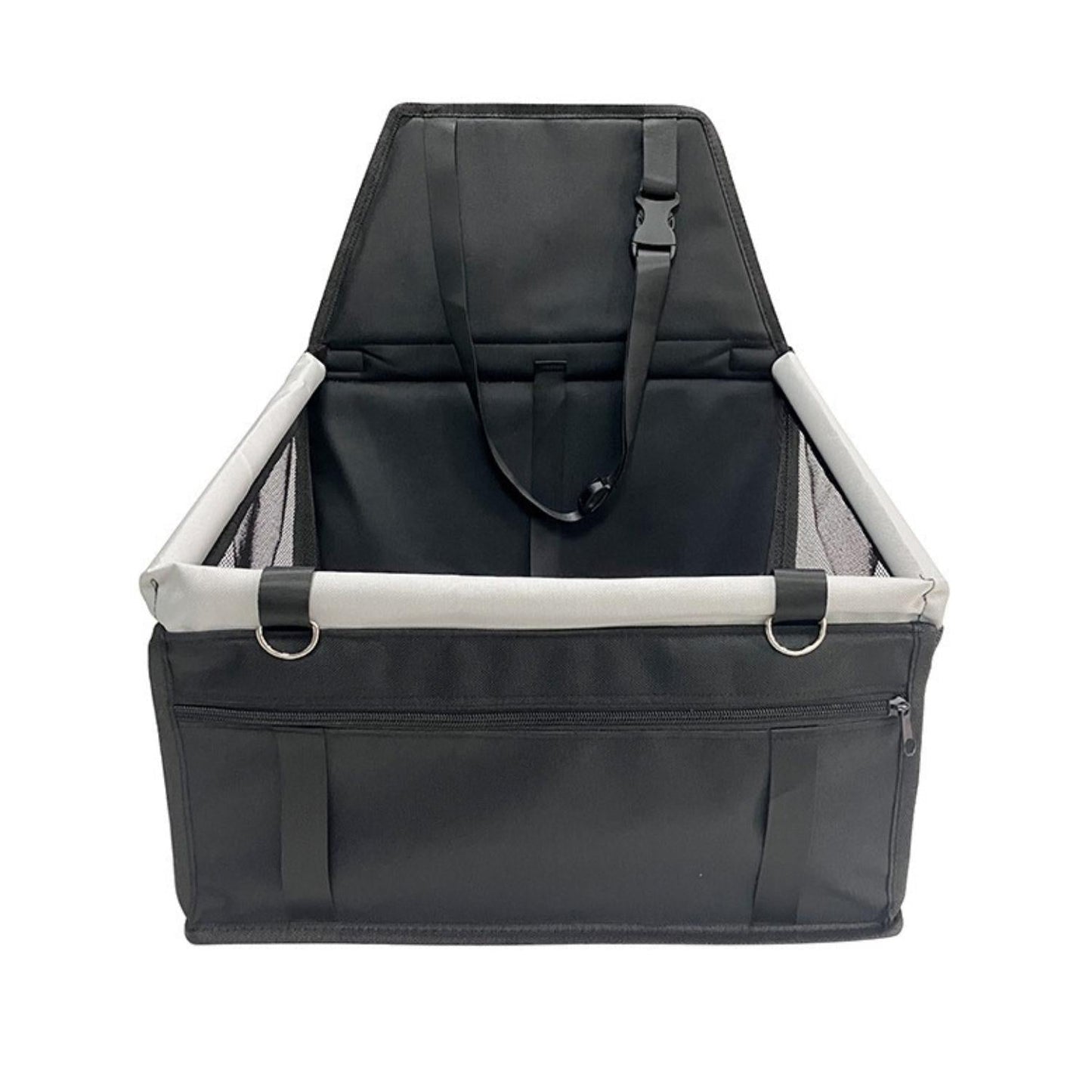 Dog Car Seat | Elevated Booster Seat for Small to Medium Dogs | Waterproof Fabric & Anti-Slip Base