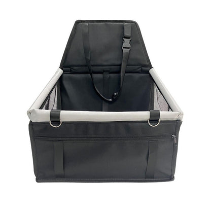 Dog Car Seat | Elevated Booster Seat for Small to Medium Dogs | Waterproof Fabric & Anti-Slip Base