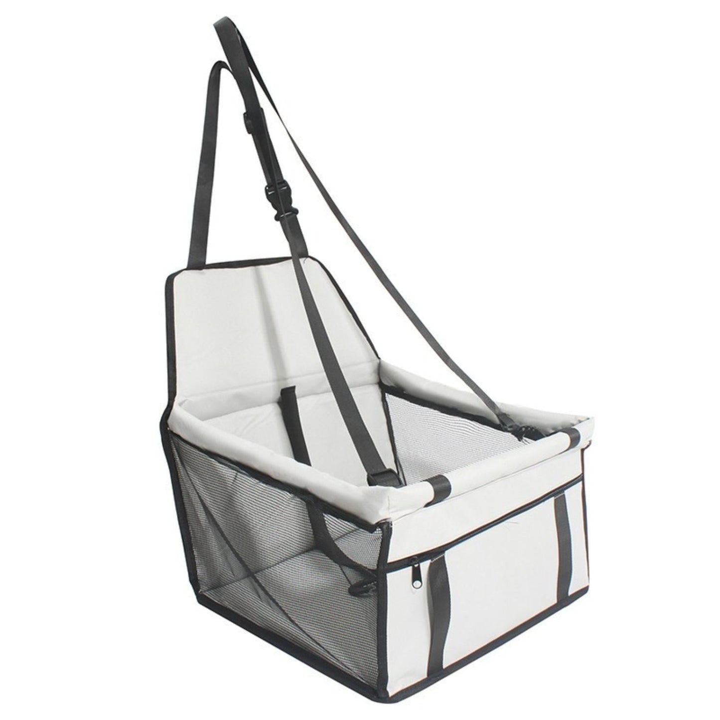 Dog Car Seat | Elevated Booster Seat for Small to Medium Dogs | Waterproof Fabric & Anti-Slip Base