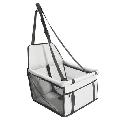 Dog Car Seat | Elevated Booster Seat for Small to Medium Dogs | Waterproof Fabric & Anti-Slip Base