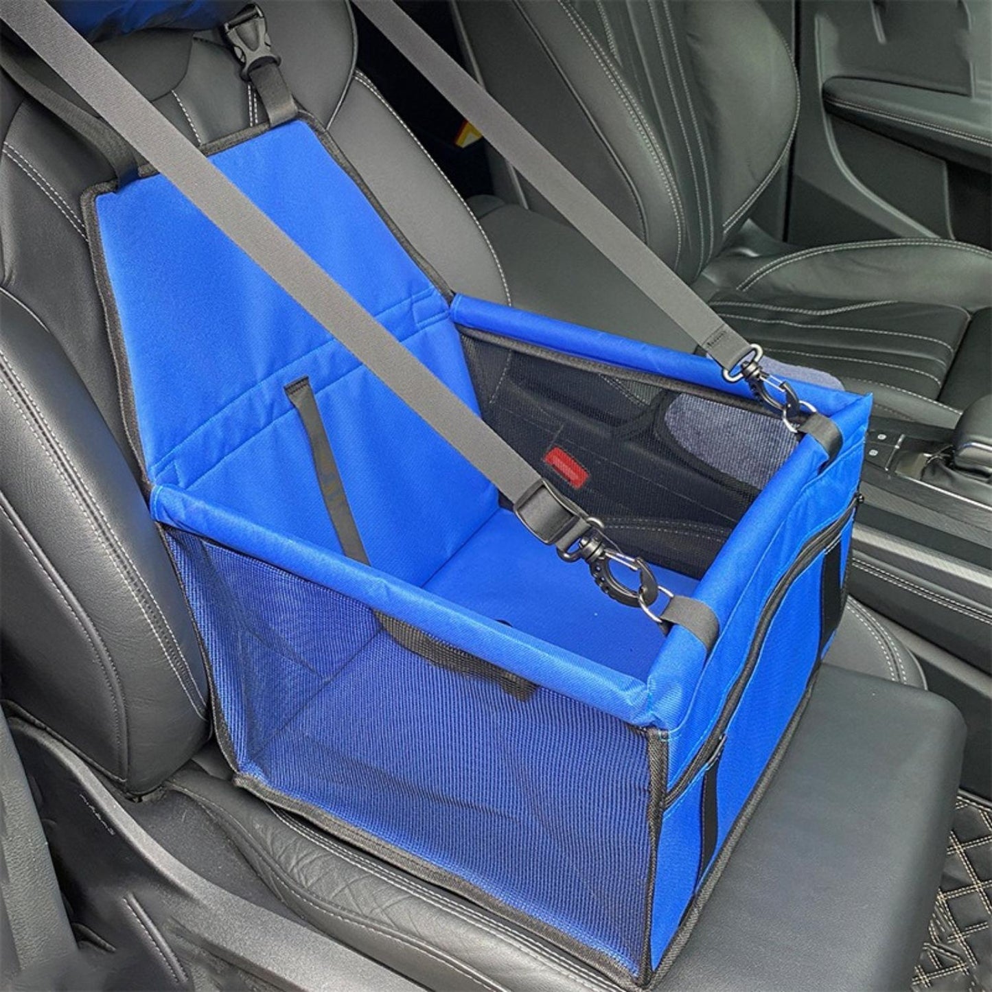Dog Car Seat | Elevated Booster Seat for Small to Medium Dogs | Waterproof Fabric & Anti-Slip Base