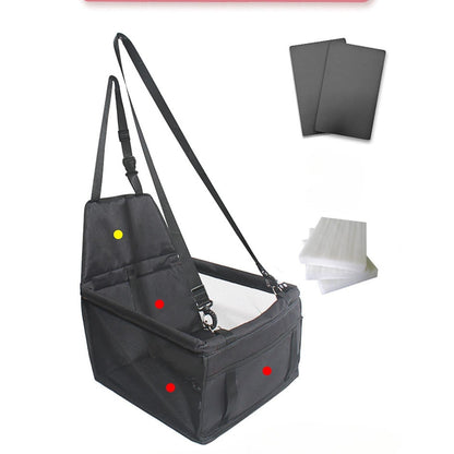 Dog Car Seat | Elevated Booster Seat for Small to Medium Dogs | Waterproof Fabric & Anti-Slip Base