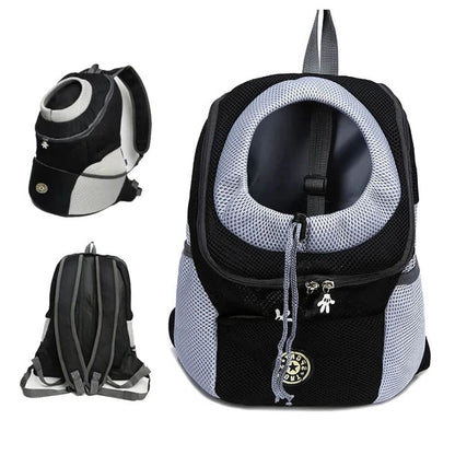 Dog Carrier Backpack | Ventilated Mesh & Padded Base | Adjustable Straps & Side Pockets