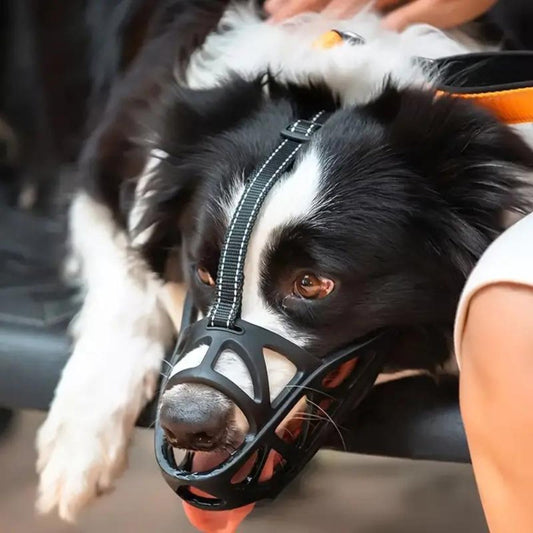 Dog Muzzle | Anti-Bite & Anti-Bark Design | Breathable Soft Fabric | Comfortable Fit