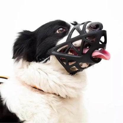 Dog Muzzle | Anti-Bite & Anti-Bark Design | Breathable Soft Fabric | Comfortable Fit