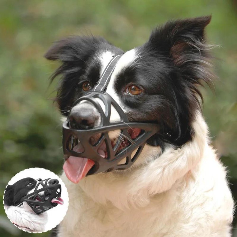 Dog Muzzle | Anti-Bite & Anti-Bark Design | Breathable Soft Fabric | Comfortable Fit