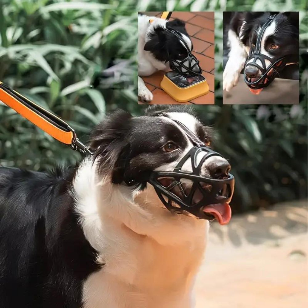 Dog Muzzle | Anti-Bite & Anti-Bark Design | Breathable Soft Fabric | Comfortable Fit