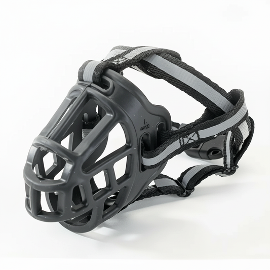 Dog Muzzle | Soft Breathable Polyester Mesh | Adjustable Straps | Comfortable Fit