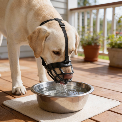Dog Muzzle | Soft Breathable Polyester Mesh | Adjustable Straps | Comfortable Fit