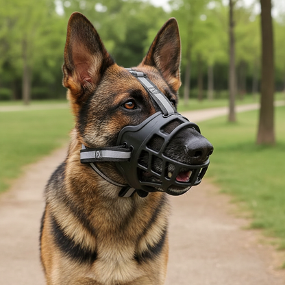 Dog Muzzle | Soft Breathable Polyester Mesh | Adjustable Straps | Comfortable Fit
