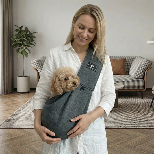 Dog Shoulder Carrier | Breathable Mesh & Water-Resistant | Safety Strap & Ergonomic Hands-Free