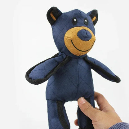 Dog Toy for Heavy Chewers | Indestructible Interactive Bear | Durable Nylon & Built-In Squeaker