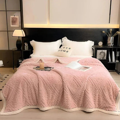 Double-Sided Blanket | Thickened & Reversible | Soft Breathable Fabric | Year-Round Comfort