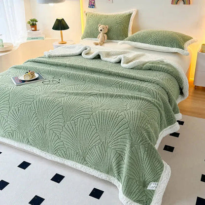 Double-Sided Blanket | Thickened & Reversible | Soft Breathable Fabric | Year-Round Comfort