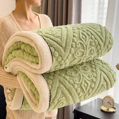 Double-Sided Blanket | Thickened & Reversible | Soft Breathable Fabric | Year-Round Comfort