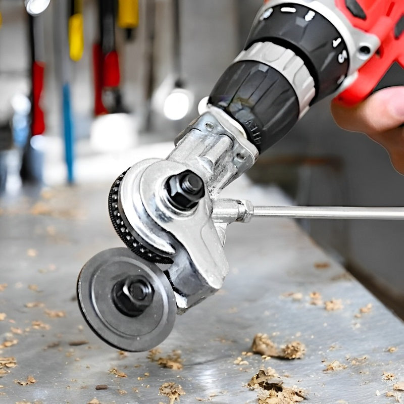 Drill Metal Cutting Attachment | Heavy-Duty Precision Cutting | Alloy Steel | Positioning Slots