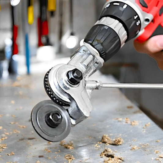 Drill Metal Cutting Attachment | Heavy-Duty Precision Cutting | Alloy Steel | Positioning Slots