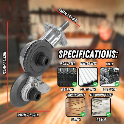 Drill Metal Cutting Attachment | Heavy-Duty Precision Cutting | Alloy Steel | Positioning Slots