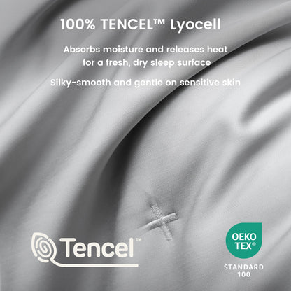 Duvet Cover Set | Cooling & Moisture-Wicking | Lightweight Lyocell | Comfortable Sleep