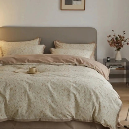 Duvet Cover Set | Elegant Floral Design | Soft Microfiber & Hidden Zipper | Cozy Bedroom Aesthetic