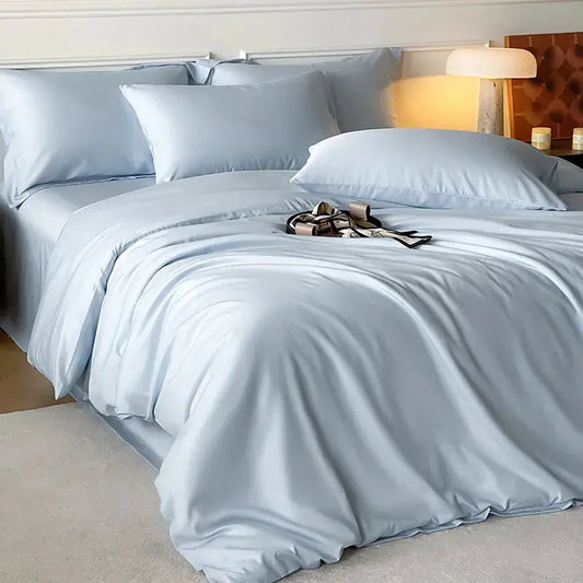 Duvet Cover Set | Silky Cooling Bamboo Viscose | Zipper Closure | Lightweight Summer Comfort