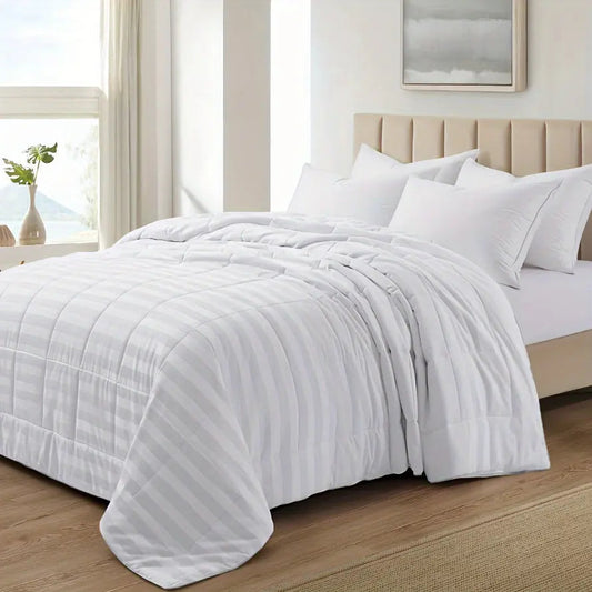 Duvet Insert | Lightweight Cooling Quilted Box Stitch | Microfiber Cover & Down-Alternative Filling
