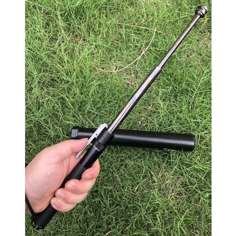 Extendable Self-Defense Stick | Automatic Quick-Extend | 15.5 in Reach | Metal Construction