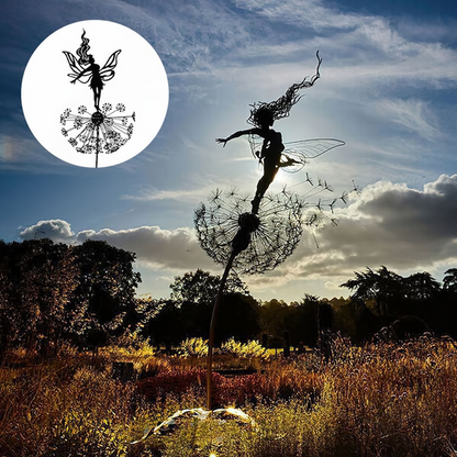Fairy Garden Sculpture | Laser-Cut Steel | Weather-Resistant | Indoor/Outdoor