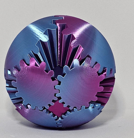 Fidget Toy | Steampunk Gear Ball | Pocket-Sized | Multicolor Options