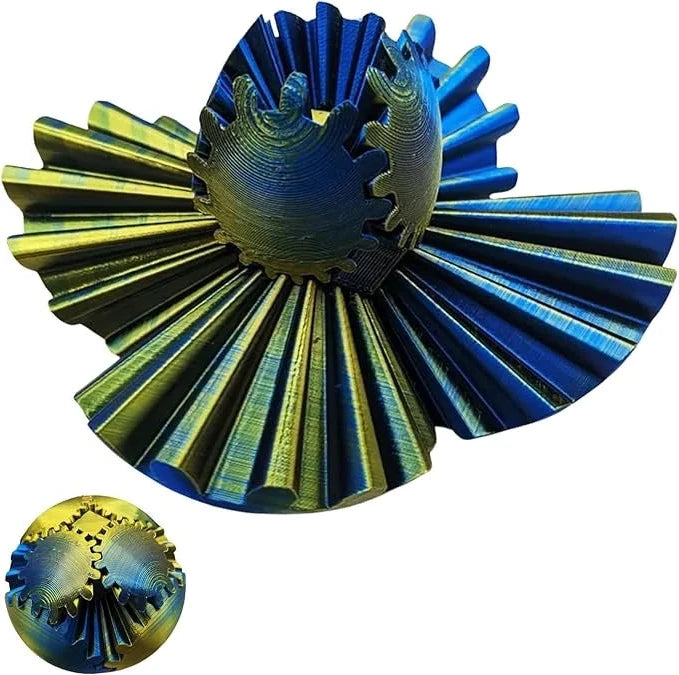 Fidget Toy | Steampunk Gear Ball | Pocket-Sized | Multicolor Options