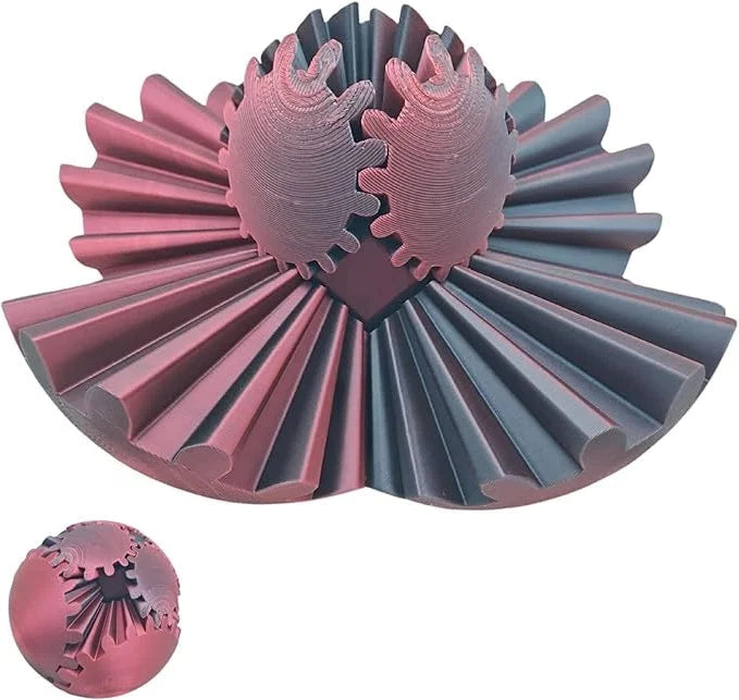 Fidget Toy | Steampunk Gear Ball | Pocket-Sized | Multicolor Options