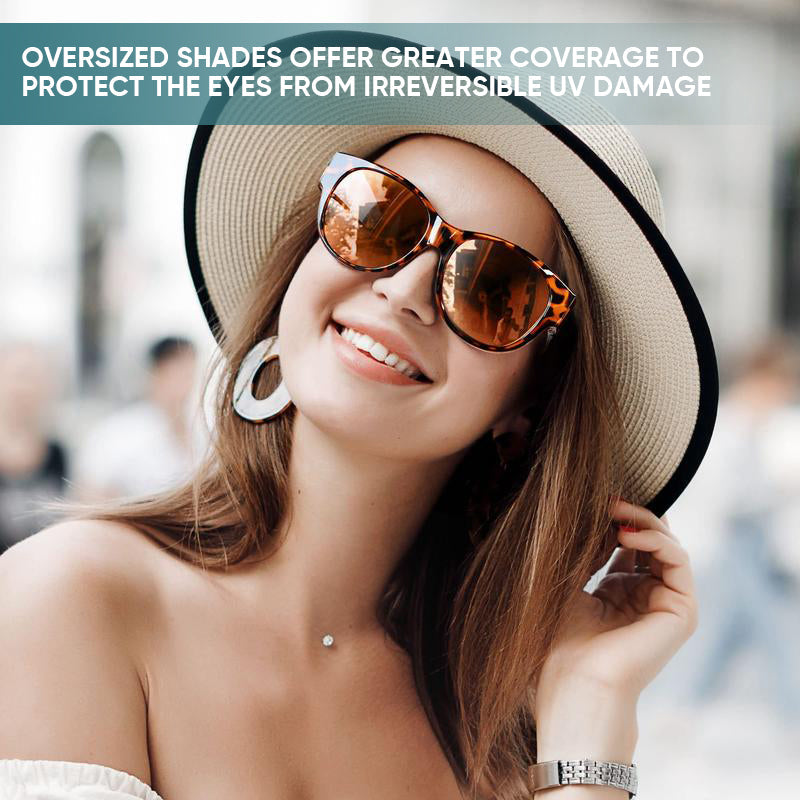 Fit-Over Sunglasses for Glasses | Polarized Cat-Eye | Scratch-Resistant Lenses