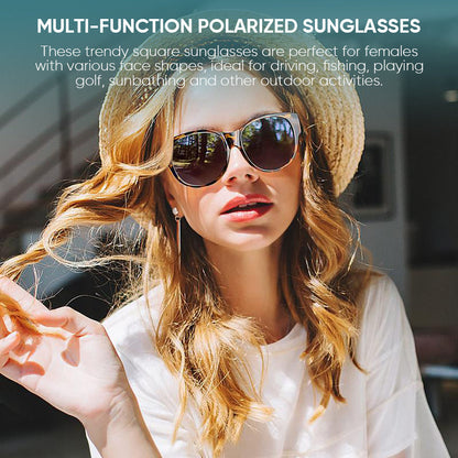 Fit-Over Sunglasses for Glasses | Polarized Cat-Eye | Scratch-Resistant Lenses