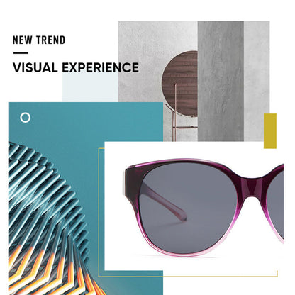 Fit-Over Sunglasses for Glasses | Polarized Cat-Eye | Scratch-Resistant Lenses