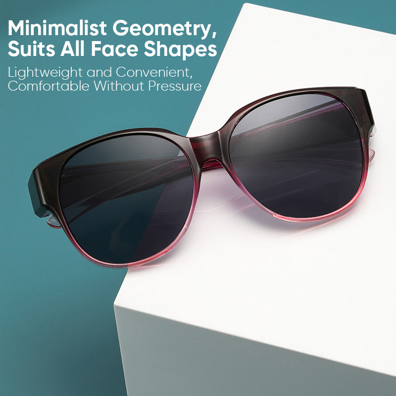 Fit-Over Sunglasses for Glasses | Polarized Cat-Eye | Scratch-Resistant Lenses